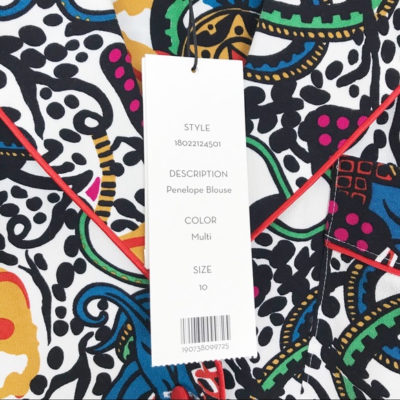 Veronica Beard Penelope Blouse NEW Size 10 - Picture 7 of 8